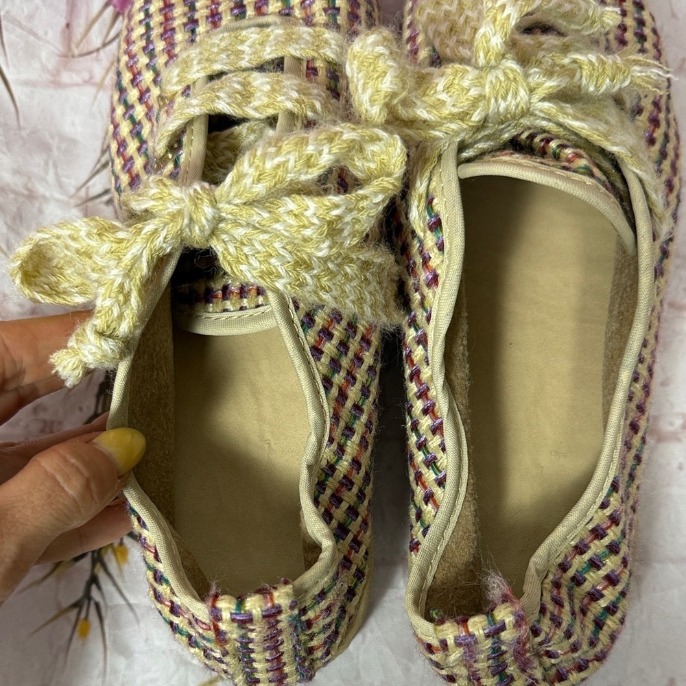 Stylish Multicolor Woven Women's Shoes - Picture 5 of 8